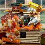 Thanksgiving Log Cabin Planter Gift Basket