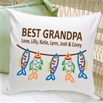 Best Grandpa Customized Throw Pillow