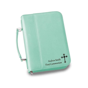 Customized Faux Leather Small Bible Case with Handle