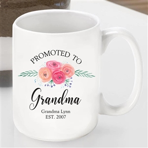 Promoted to Grandma Personalized Mug