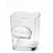 Shot Glass with Personalized Pewter Medallion for the Groom's Wedding Party
