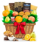 Fruit Celebrations Gift Chest-The perfect pairing of fresh fruit and Godiva confections!