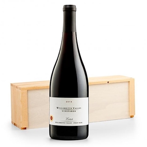 Pinot Noir in a Personalized Wooden Wine Crate