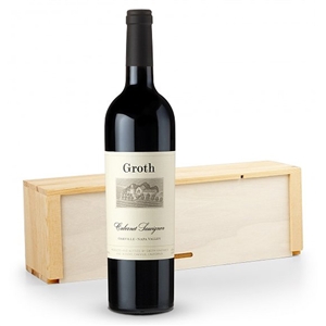 Groth Vineyards Cabernet Sauvignon in a Wooden Wine Crate