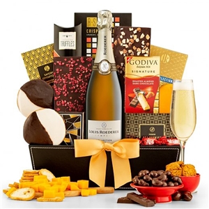 Louis Roederer Champagne and Gourmet Gift Basket
