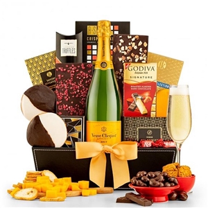 Veuve Clicquot Champagne and Gourmet Gift Basket