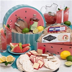 Watermelon Mixer Cheese and Crackers Gift
