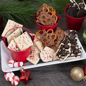 Belgian Chocolate Holiday Bark Gift Box