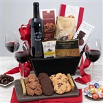 Red Wine and Chocolate Gift Basket