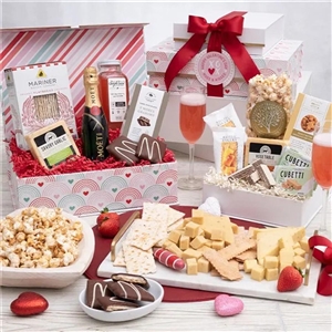 Valentine Moet and Chandon Champagne and Gourmet Foods Gift