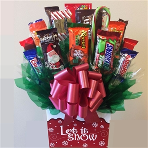 Let It Snow Holiday Candy Bouquet