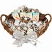 Huge Willow Basket Filled with Belgian Chocolate Dipped Baked Goods