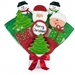Christmas Shaped and Decorated Sugar cookies arranged in a beautiful bouquet. Choose our 5, 7, 9 or 12 piece arrangement of Christmas Cookie Blooms.