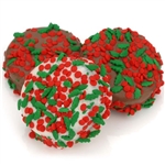 Holly Berry Chocolate Dipped Oreo Cookies in Bulk