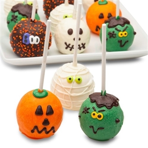 Spooky Cake Pops decorated for Halloween