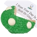 Golf Themed Giant Fortune Cookie - Decorated in a golf theme with a fortune personalized message inside.