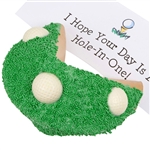 Golf Giant Fortune Cookie - Decorated in a golf theme with a fortune personalized message inside.
