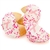 Fortune Cookies dipped in white Belgian Chocolate and decorated for breast cancer awareness.