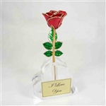 Acrylic Heart Shaped Bud Vase - Add Personalization