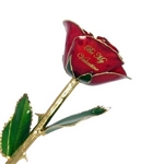 Be My Valentine Rose  - Choose Colors, Trim and Message