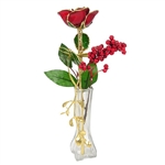 Christmas Rose and Mistletoe in Vase