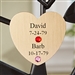 Engraved Family Tree Couple's Gold Heart Charm