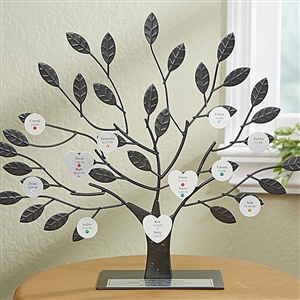 Family Tree Stand - with Silver Personalized Plate