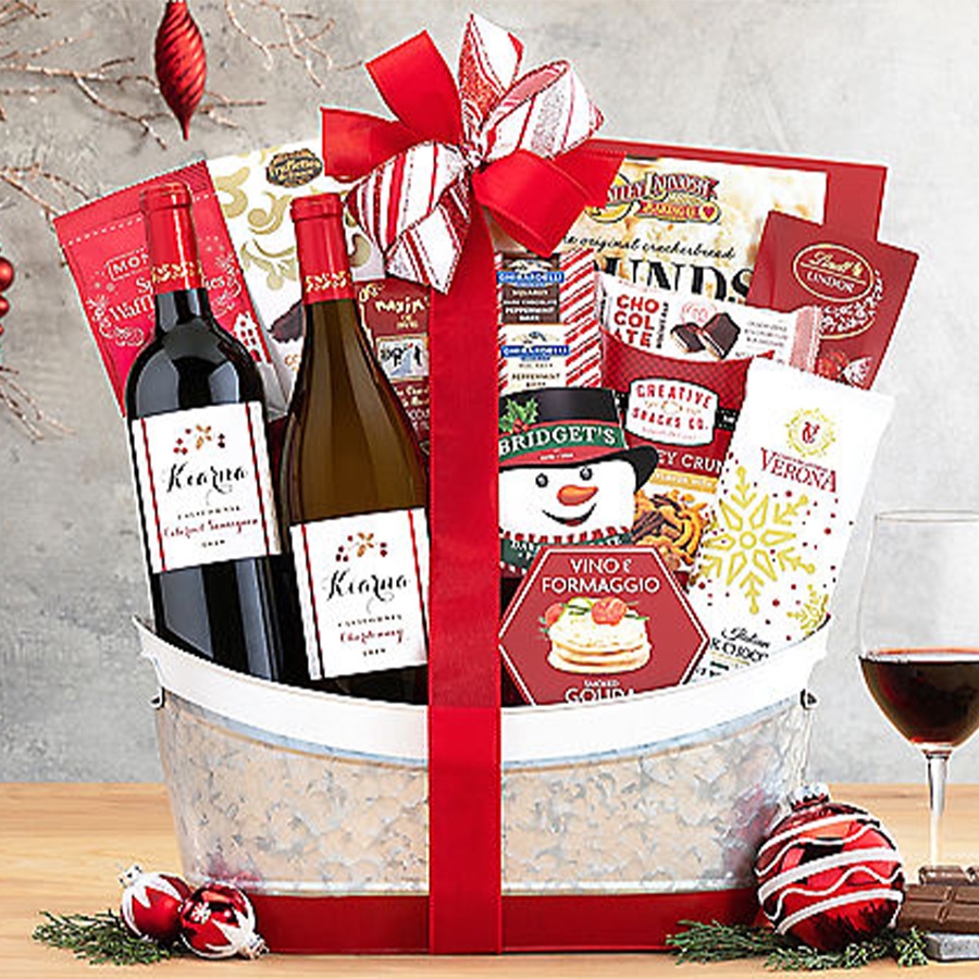 Wine Gift Baskets for Christmas