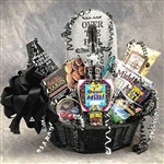 <b>Over the Hill Birthday Basket<br>Large Size is displayed in the photo.</b><br> A tasteful Birthday gift for 40th Birthdays </b><br>