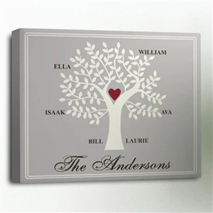 Personalized Family Tree Canvas Print