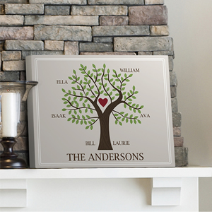 Personalize Your Family Tree Canvas Print