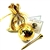 24K Gold Plated Golf Ball and Golf Tee-One in Drawstring Pouch